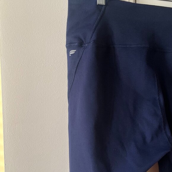 Fabletics Zone High-Waisted 7/8 Legging Large Multi Color Deep Navy EUC - Picture 8 of 9